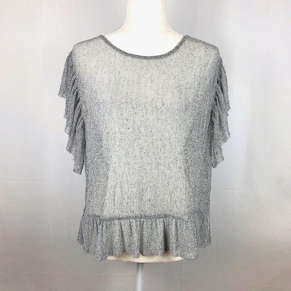 silver sheer top